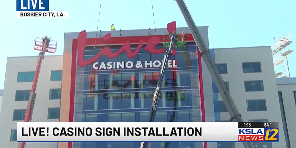 Live! Casino hosts event for sign installation at new Bossier City casino & hotel