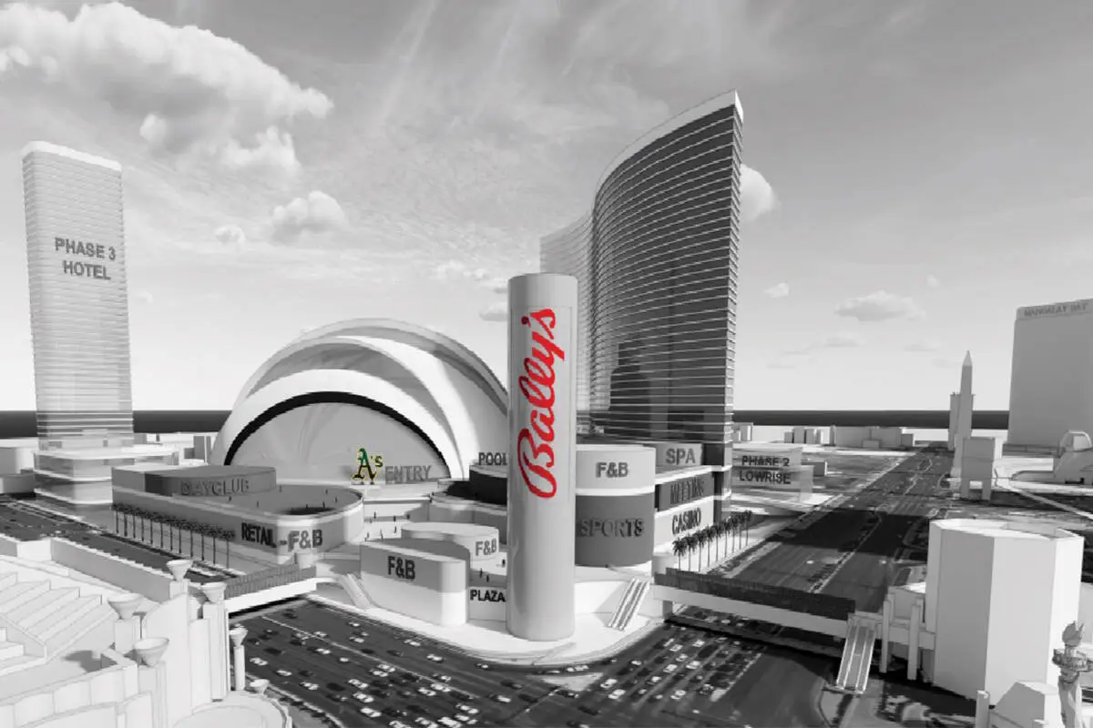 New A’s Las Vegas Stadium and Casino Rendering