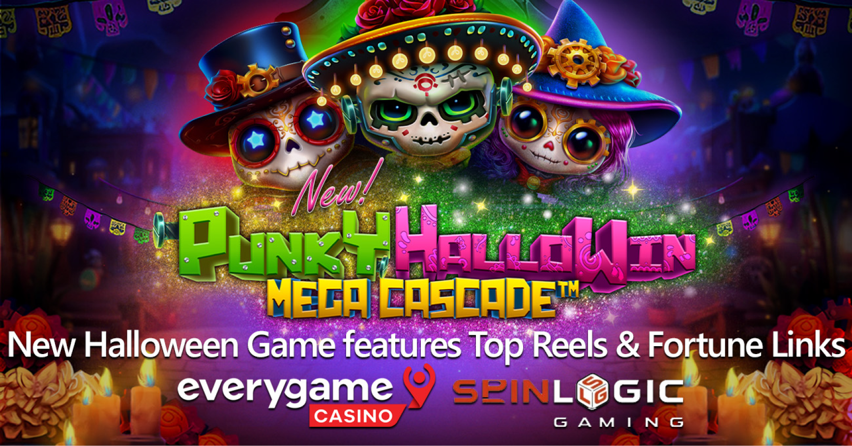 Everygame Casino introduces new Spooktacular slot from SpinLogic: Punky HalloWin Mega Cascade – Casino & games